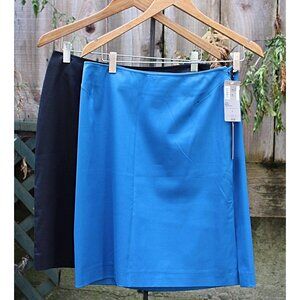 NEW Bettedo Collezioni - Nordstrom Tailored TWO Cotton Sateen Skirts, 8 Oversize
